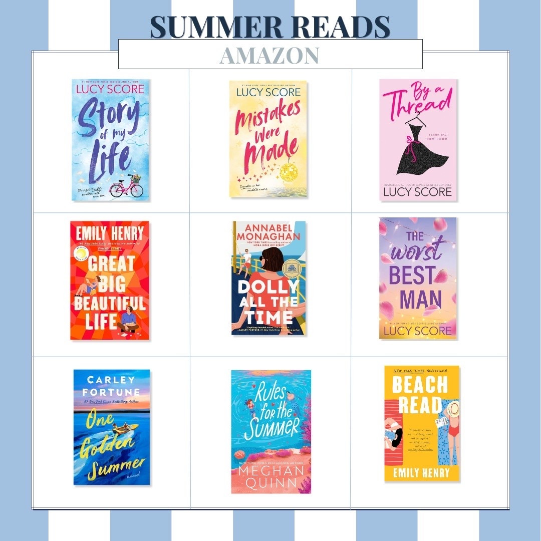 My summer reading list is full of feel good romances, beach reads, and books that are impossible to put down. If you’re looking for your next vacation read or something to enjoy by the pool, these are some of my favorites!

Summer books, Beach reads, Book recommendations, Romance novels, Vacation reads, Lucy Score books, Emily Henry books, Meghan Quinn, Carley Fortune, Book lover, Reading list, Summer favorites, Amazon finds, audriedollins

#LTKTravel #LTKSeasonal #LTKselfcare