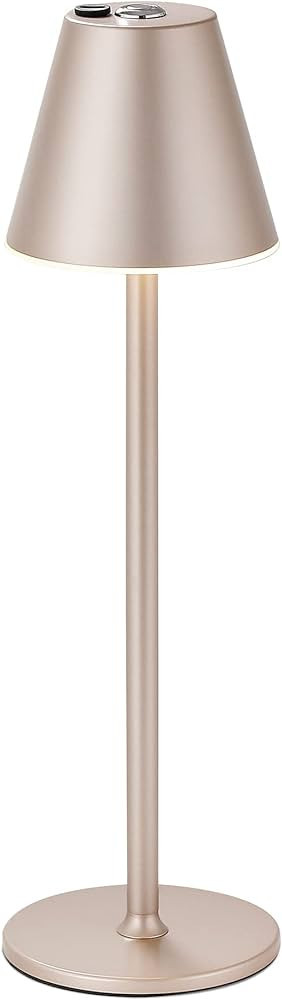 Timjorman LED CordlessTable Lamp,4000mAh Rechargeable Battery Desk lamp,3 Level Brightness Night ... | Amazon (US)