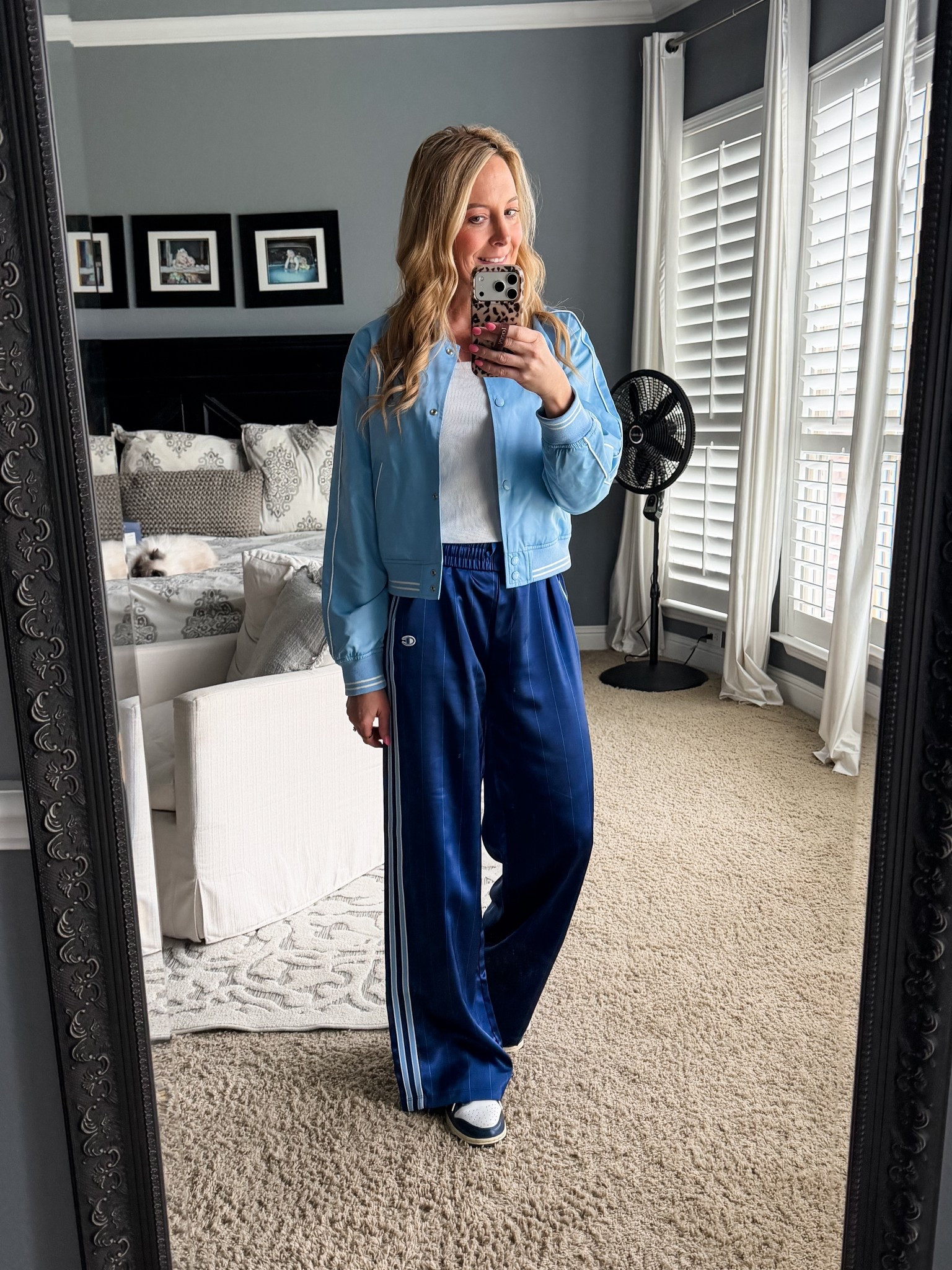 The cutest athleisure look. Can’t wait to wear this to my daughter’s volleyball tournament. This is the perfect look to support your team! I’m wearing a small in everything. 

Track pants | athletic wear | track jacket | bomber jacket | casual outfit | @Target 



#LTKActive #LTKmomlife #LTKootd