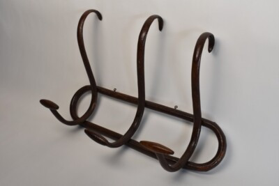 Antique Bentwood Wall Mount Coat Hat Rack Hall Tree Thonet Era Hook Vintage Rare | eBay | eBay US