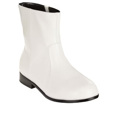 HalloweenCostumes.com 9  Adult White 70's Boots, White/Black | Target