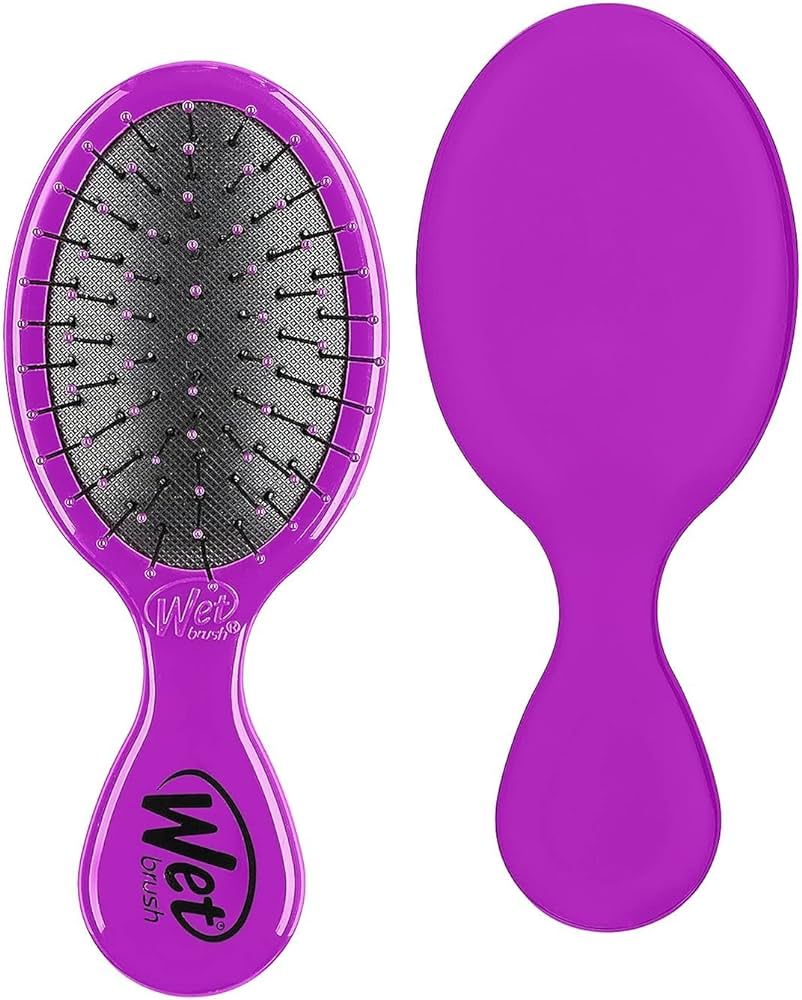 Wet Brush Mini Detangler Hair Brush, Purple - Detangling Travel Hair Brush - Ultra-Soft IntelliFl... | Amazon (US)