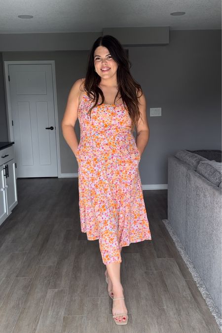 In love with this mid dress from Old Navy! The florals are so vibrant and the length is great! At least so nicely over your tummy. I’m in size large!! 

What should my besties with thick tummies getting from Old Navy this summer? Let me show you ✨🤍🤎

#Midsize #SpringOutfit #SummerOutfit #Outfitinspo midsize fashion, midsize outfits, midsize style, midsize dresses, midsize summer, , Old Navy Hall 2024, Old Navy style, Old Navy dresses, work outfits 

#LTKFindsUnder50 #LTKSaleAlert #LTKMidsize