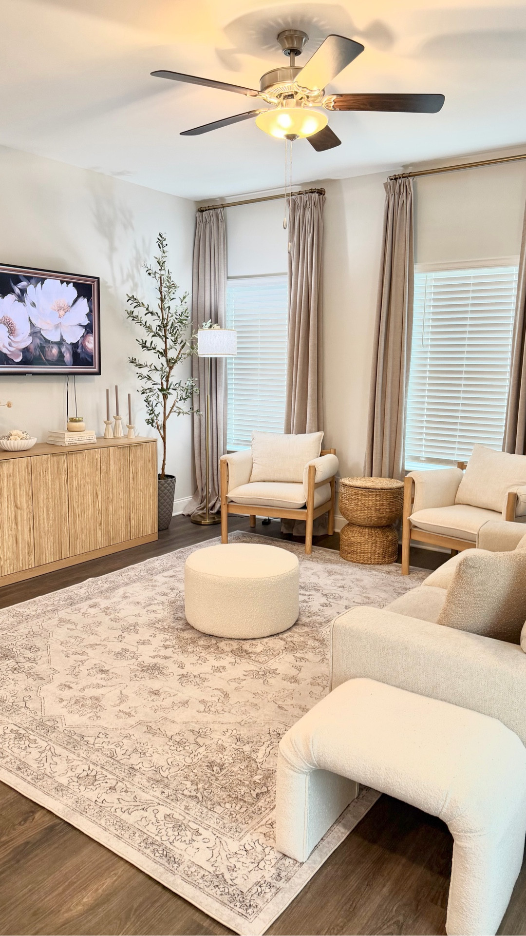 this space took a few tries to get right 🤎

I wanted our living room to feel calm, cozy, and a little elevated—but still like a place our family actually lives in.

think warm wood tones, layered neutrals, soft textures… and hidden toy storage tucked inside so everything has a place when the day is done.

because a pretty living room that still works for real life with a toddler will always be the goal around here.

what’s the first detail you noticed in the reveal? ✨

✨ Comment “COZY” and I’ll send everything over (make sure you’re following me to receive them)
✨ SHARE with a friend who’s in her cozy era
✨ SAVE for your own future refresh
✨ FOLLOW for more affordable home finds & mom-friendly home styling

#livingroomdecor #cozylivingroom #neutralhome #neutraldecor #homeinspo #moderntraditionalstyle #cozyhome #affordabledecor #ltkhome

#LTKHome #LTKOver40 #LTKdayinmylife