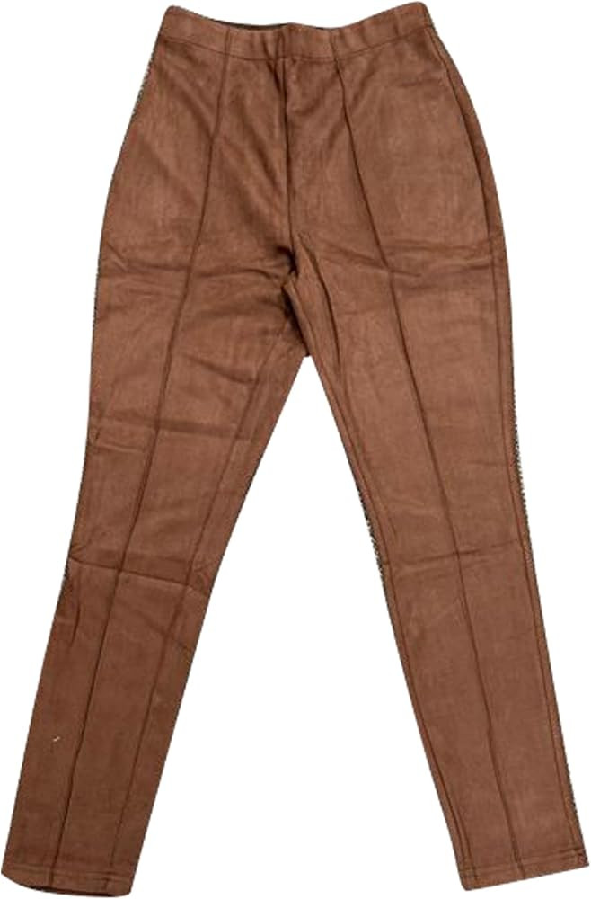 Allegra K Women's Faux Suede Leggings High Waisted Stretch Slim Casual Pants | Amazon (US)