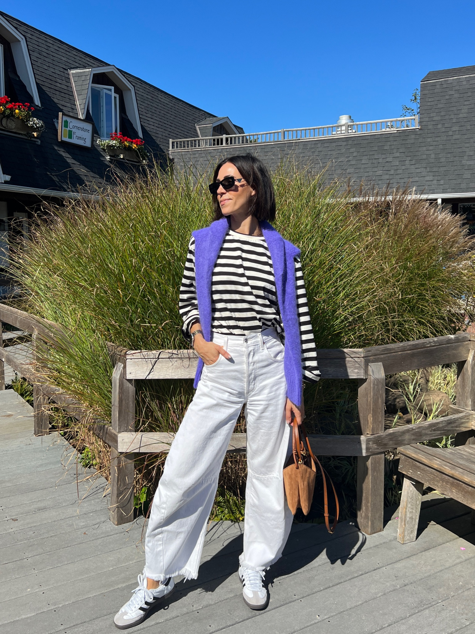 White after Labor Day! Nothing like a clean crisp look with an pop of color for fall!

#LTKstyletip