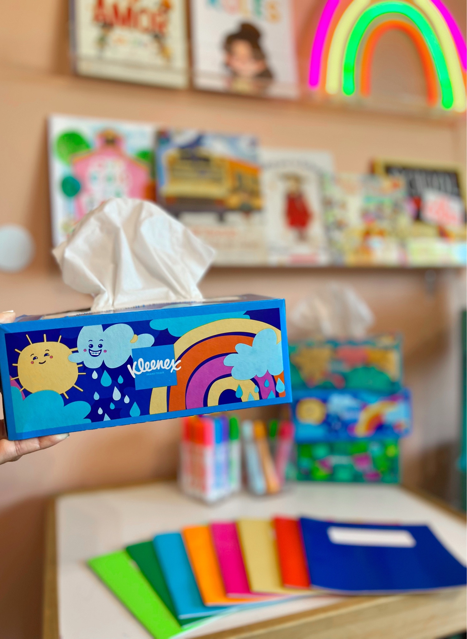 #Ad- Back to School Classroom Edition with @target 🎯

As we're preparing to head back to school I picked up some of our favorite school supply essentials from @target

Kleenex is the #1 facial tissue trusted by teachers therefore I had to ensure that we added a few boxes to the top of our list. Even more so because I couldn't resist these awesome @Kleenex designs that I knew my kids absolutely love.

We love Kleenex® Ultra Soft™ Facial Tissues because they are based on TeacherLists, the leading platform for K-12 school supply lists in the U.S. and even more so because they are made with three thick layers for a perfect balance of softness and strength.

Designed for runny noses and watery eyes, our lotion-free and dye-free tissues have no added fragrance and feature soft, strong and absorbent care for face and hands.

Hypoallergenic & allergist approved.
This BTS bundle pack collection is exclusive to Target and available to purchase for a limited-time only. Swipe to see how we styled it in my girls homework station. These new designs are the perfect packaging for a classroom setting!

#Target, #TargetPartner #Kleenex #TargetStyle
#BTS
#GrabKleenex

#LTKhome #LTKkids #LTKFind