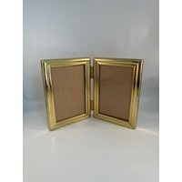 Vintage Brass Double Picture Frame | 5 X 3.5 Inch Folding Desk Photos | Etsy (US)
