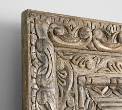 Aarya Carved Wall Mirror | Pottery Barn (US)