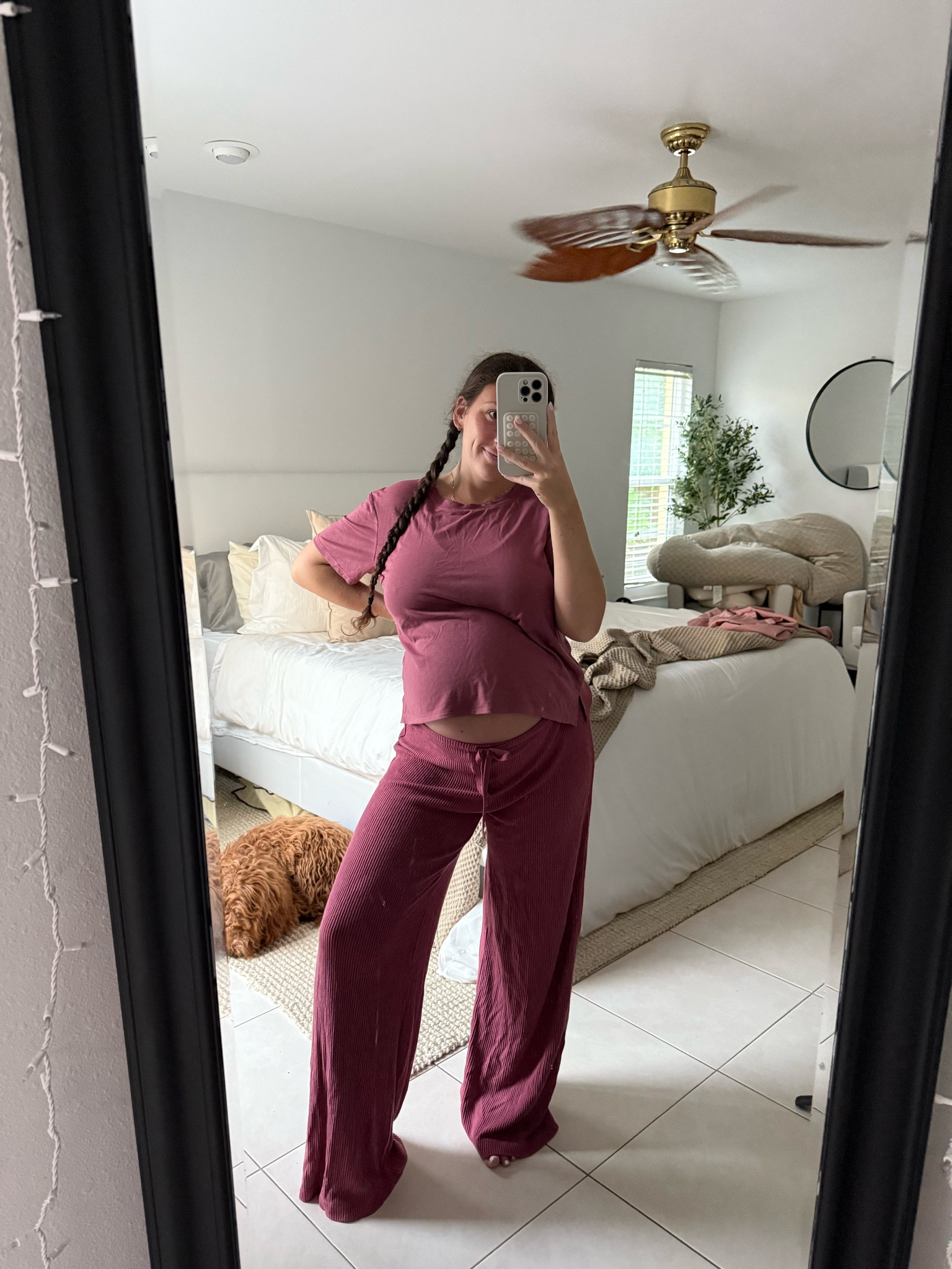 the comfiest pajamas! not maternity but fit great 
size small pants & medium top 

#LTKFindsUnder50 #LTKFindsUnder100 #LTKBump