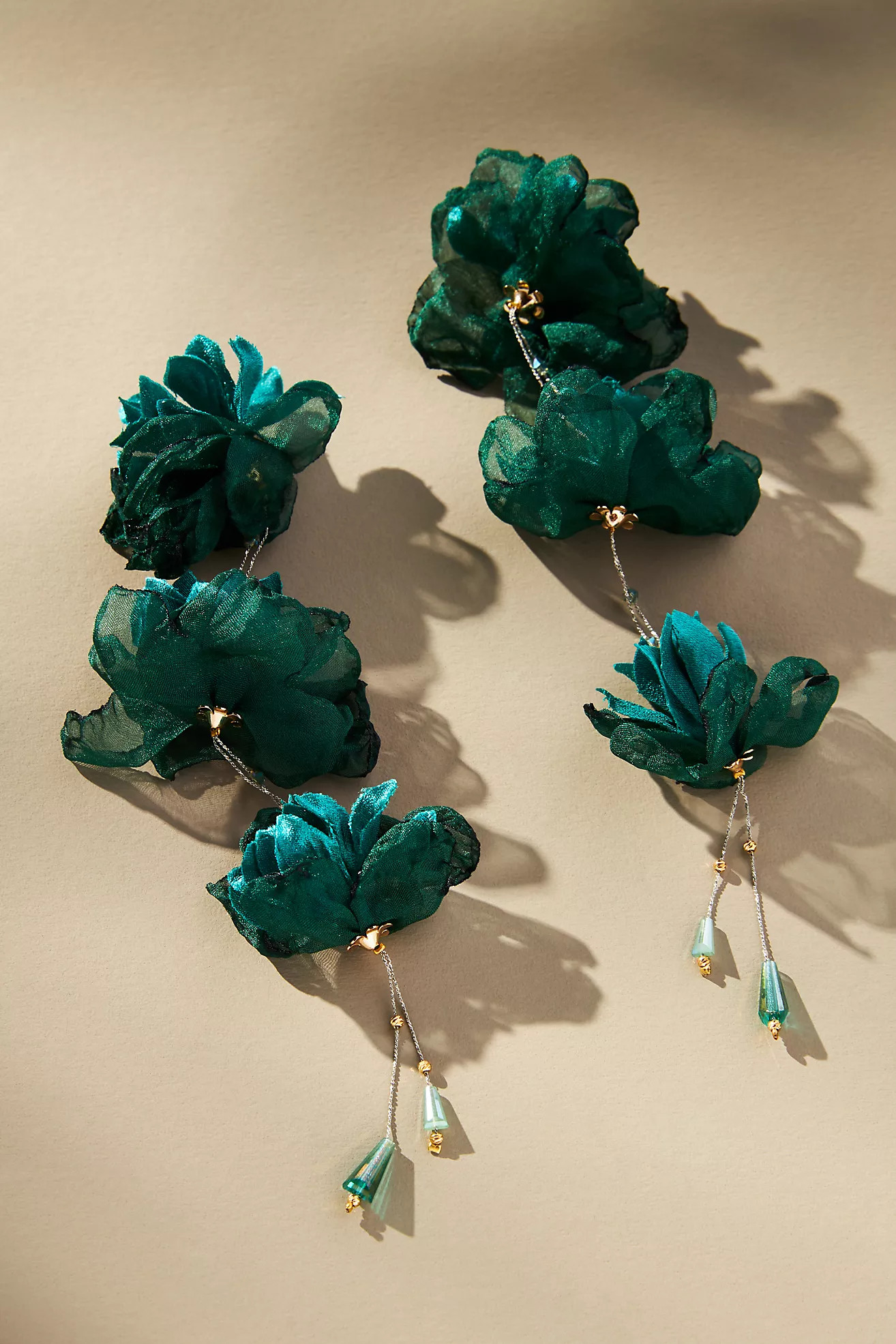 Triple Flower Earrings | Anthropologie (US)