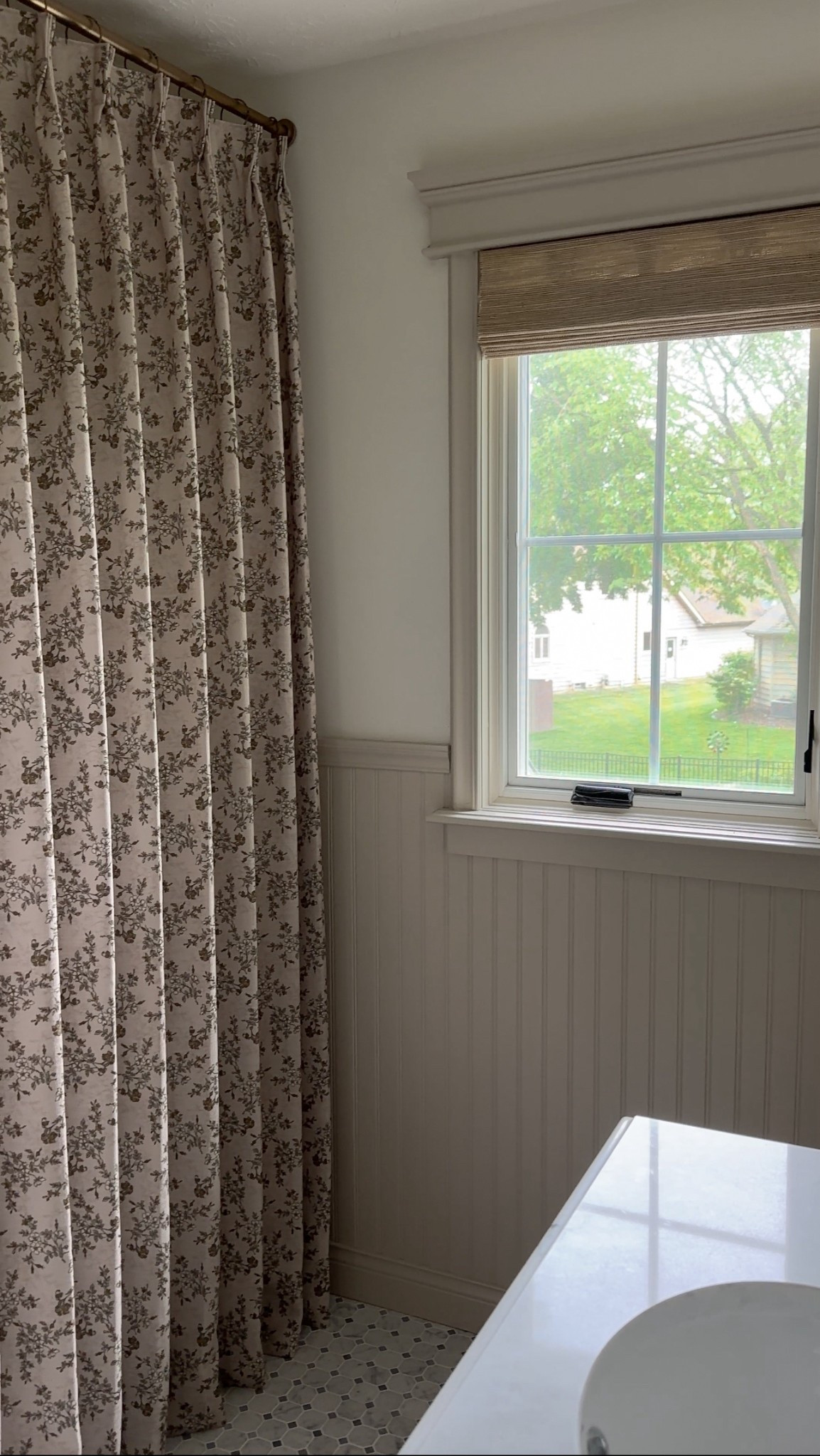 The prettiest custom shower curtain from TWOPAGES!

CURTAIN DETAILS:
Sara Le Collection  | Porcelain SL-J8 | Memory Shaped | Triple Pleat | Unlined 

use my code MYNINETIESHOME for 20% off the entire website! 

Bathroom remodel, bathroom Reno, bathroom shower curtain, vintage bathroom 

#LTKStyleTip #LTKHome