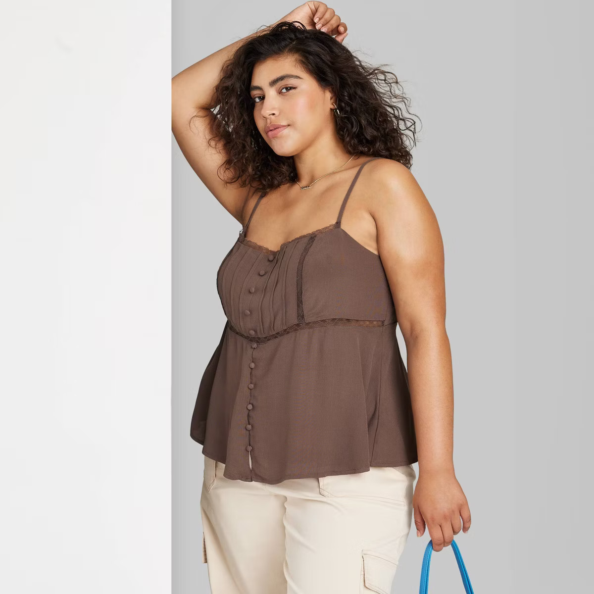Women's Lace Trim Babydoll Cami - Wild Fable™ | Target