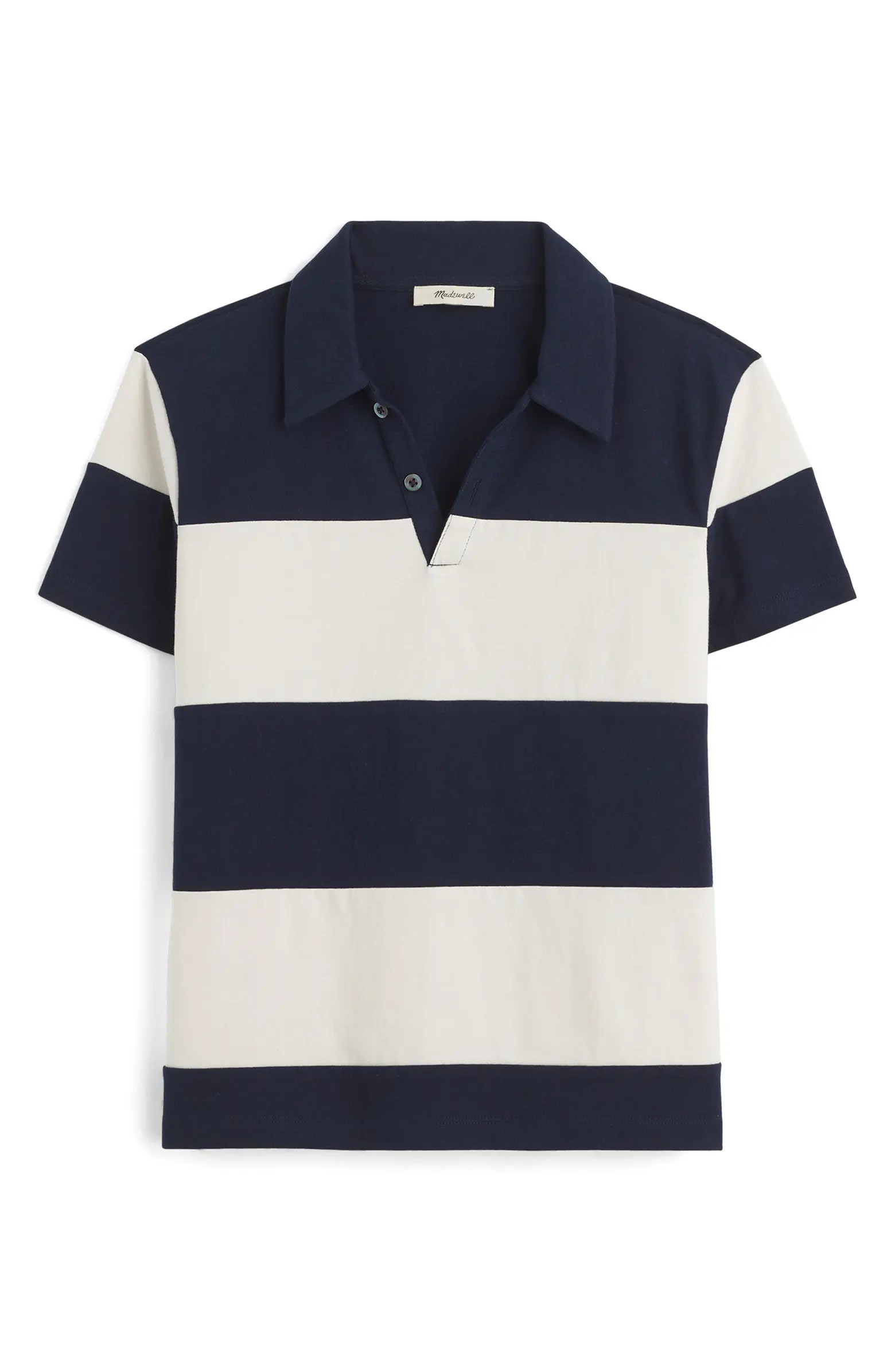 Madewell Pieced Boxy Polo | Nordstrom | Nordstrom