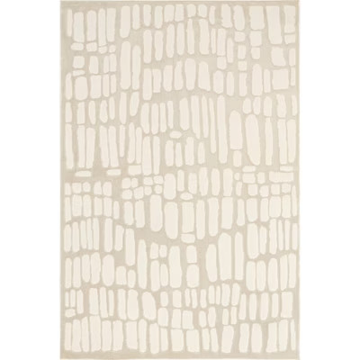 Nuloom Belen Modern Abstract Pet Friendly Textured Machine Washable Area Rug, 8' x 10', Cream | Target