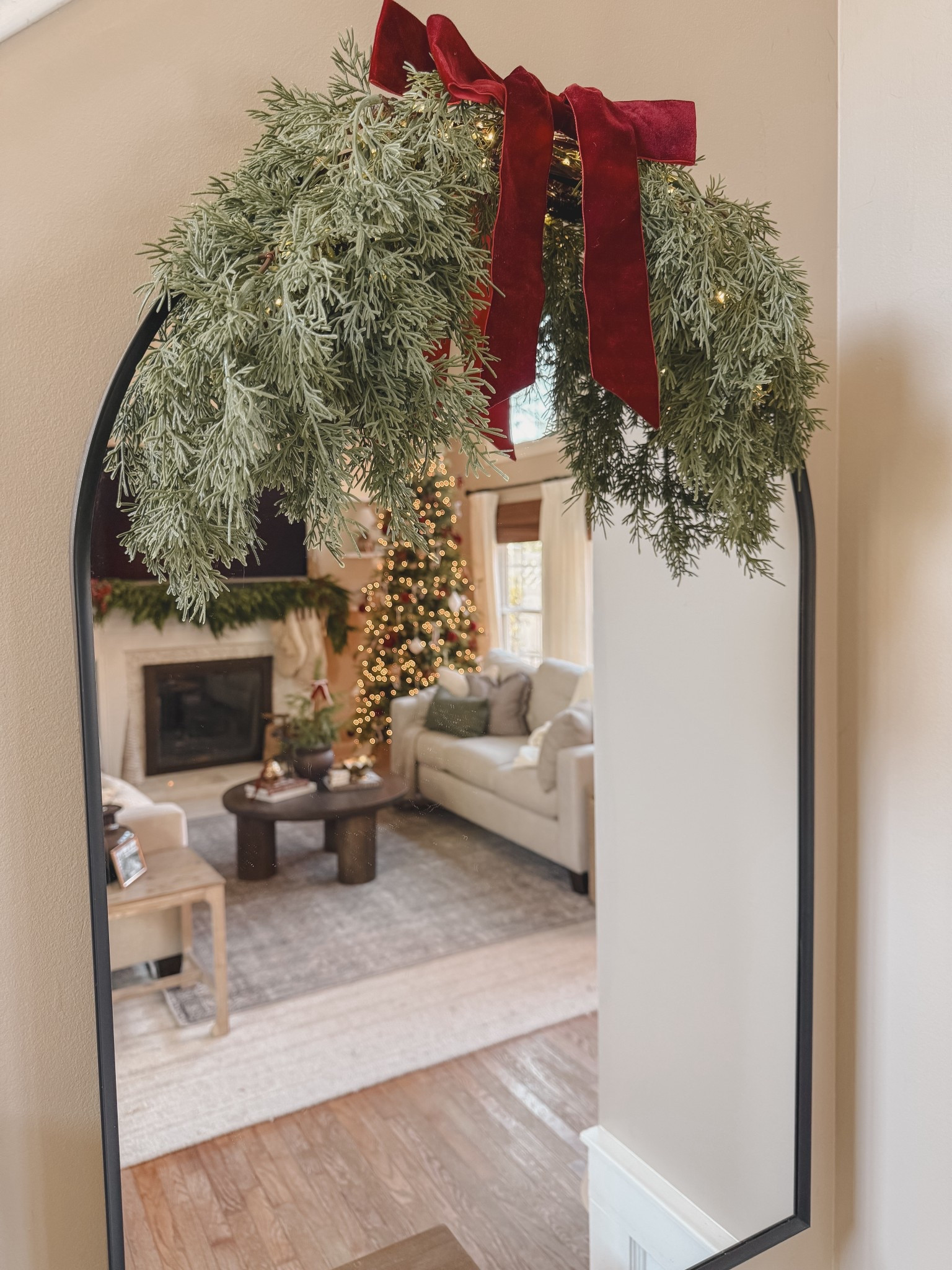 New Amazon Release! Cedar Swag with velvet bow! 

#LTKSeasonal #LTKHoliday #LTKHome