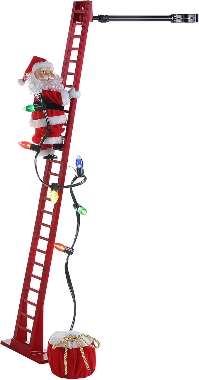 Mr. Christmas Super Climber Musical Animated Indoor, Plastic, Christmas Decoration, 42 Inches, Wh... | Amazon (US)