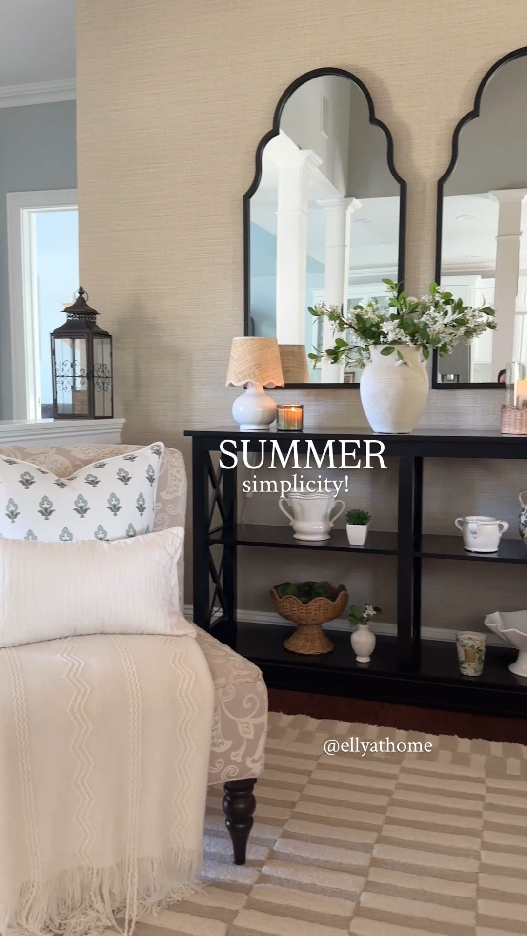 Welcoming summer with favorite and new decor in my entryway! Throw pillow, blanket, new woven scallop decor, bowls, vases, florals, area rugs+ more!

#LTKHome #LTKSaleAlert