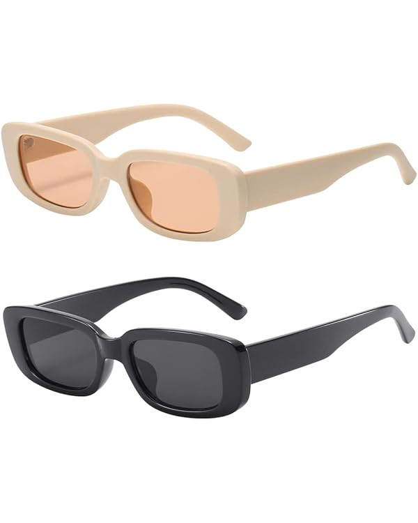 Dollger Rectangle Sunglasses for Women Men Trendy Retro Fashion Sunglasses UV 400 Protection Squa... | Amazon (US)