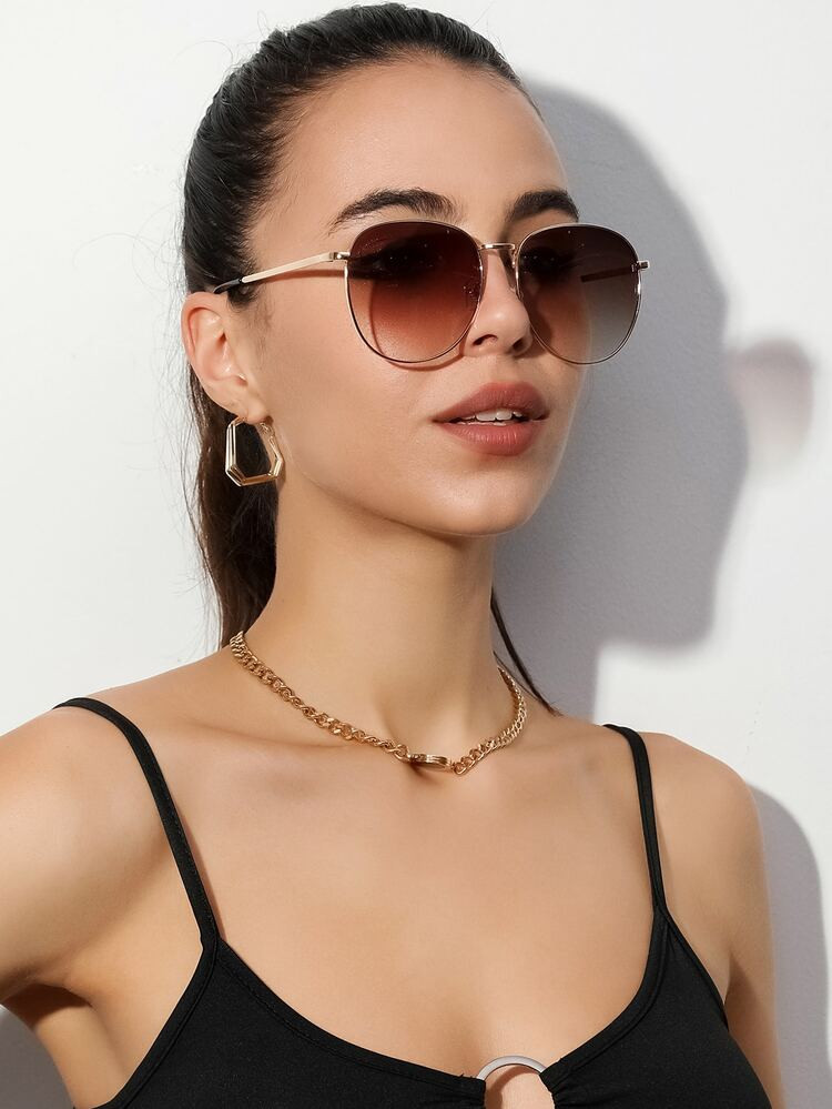 Ombre Lens Fashion Glasses | SHEIN