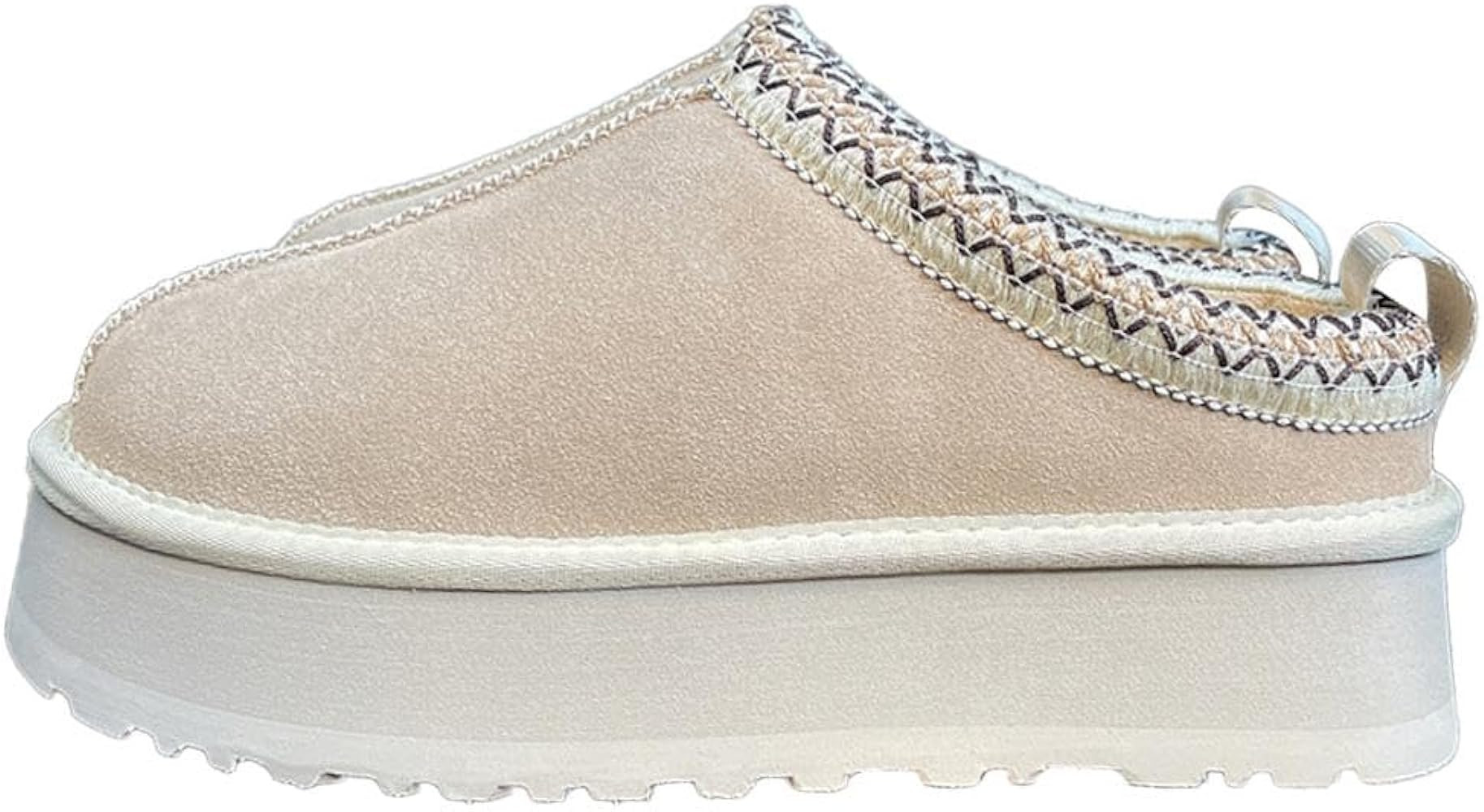 Furcross Platform Slippers for Women Platform Mini Boot Slippers Fur Fleece Lined Slippers Suede ... | Amazon (US)