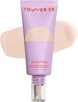Tower 28 SunnyDays SPF 30 Tinted Sunscreen, 05 FAIRFAX | 2-in-1 Foundation with Mineral Sunscreen... | Amazon (US)