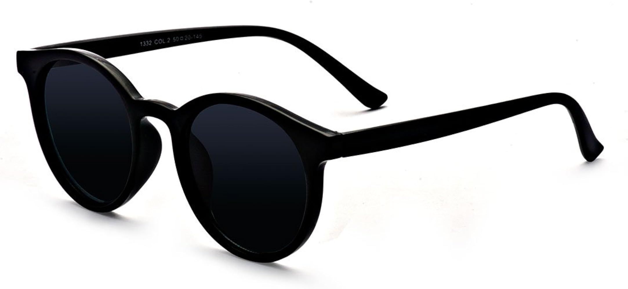 Kelens Vintage Polarized Horn Rimmed Round Circle Sunglasses UV400 Protection | Amazon (US)
