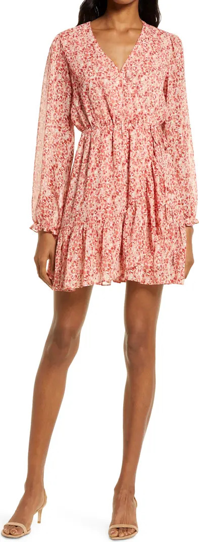 Chelsea28 Floral Long Sleeve Chiffon Dress | Nordstrom | Nordstrom