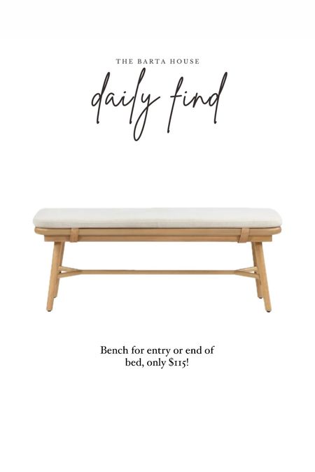 48” bench! This would work at the end of a queen size bed, or in an entryway!

Only $115 at Walmart!

#LTKHome #LTKxWalmart