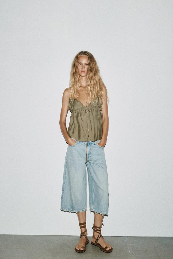 FLOWING STRAPPY TOP | Zara UK