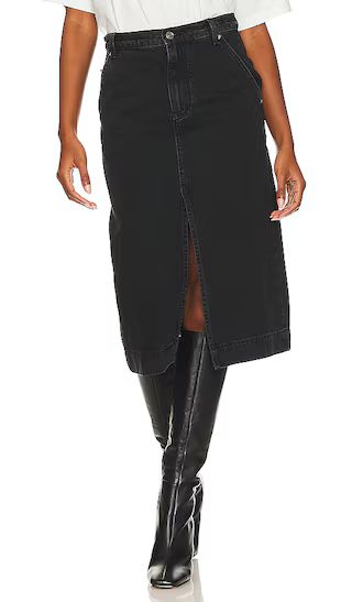 Wild Roses Midi Skirt in Black | Revolve Clothing (Global)