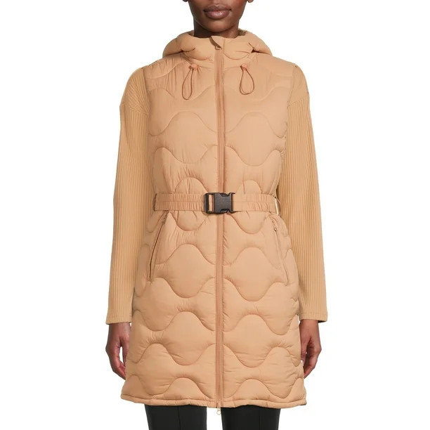 Swiss Tech Women's Long Onion Quilted Vest with Hood | Walmart (US)