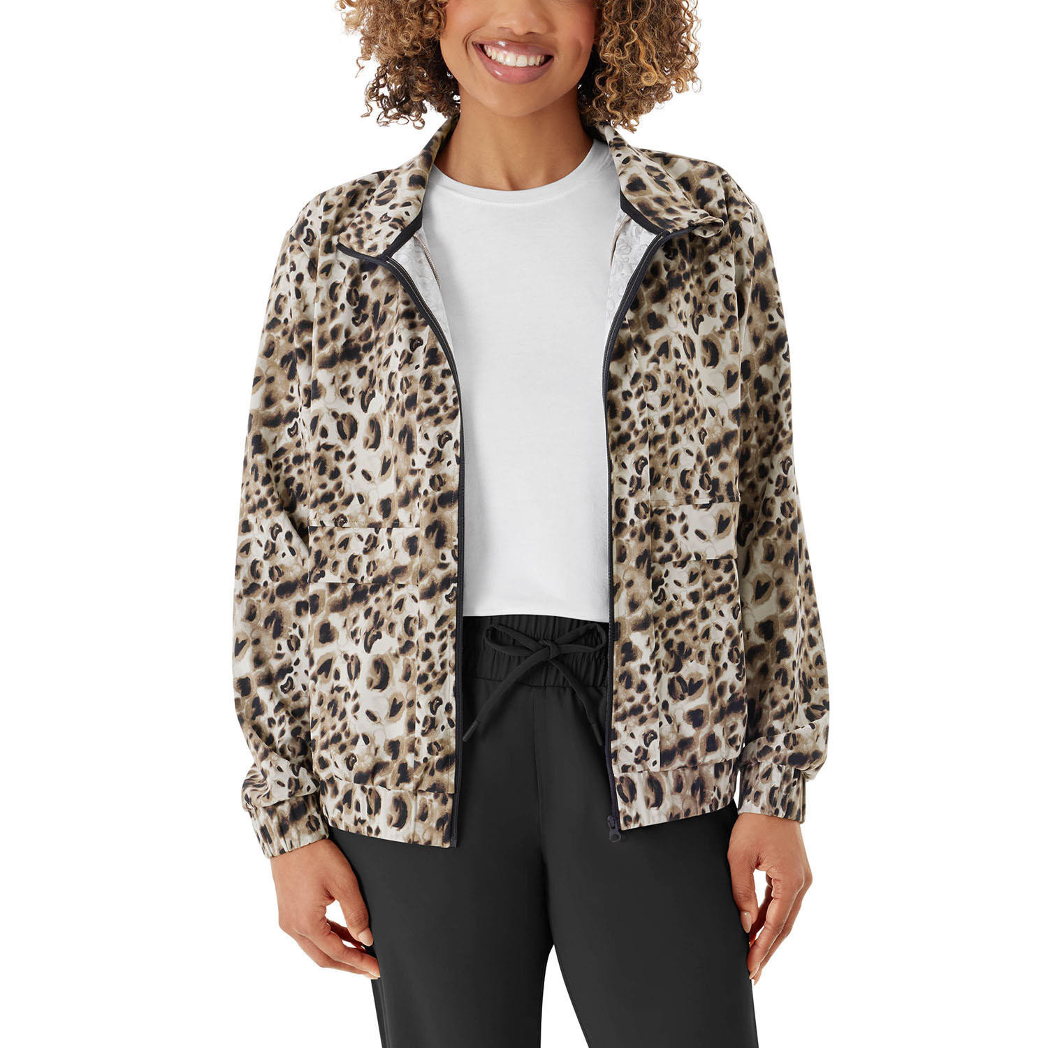 Member's Mark Women's Travel Jacket Animal Print L:- L, Animal Print - Online Only | Sam's Club