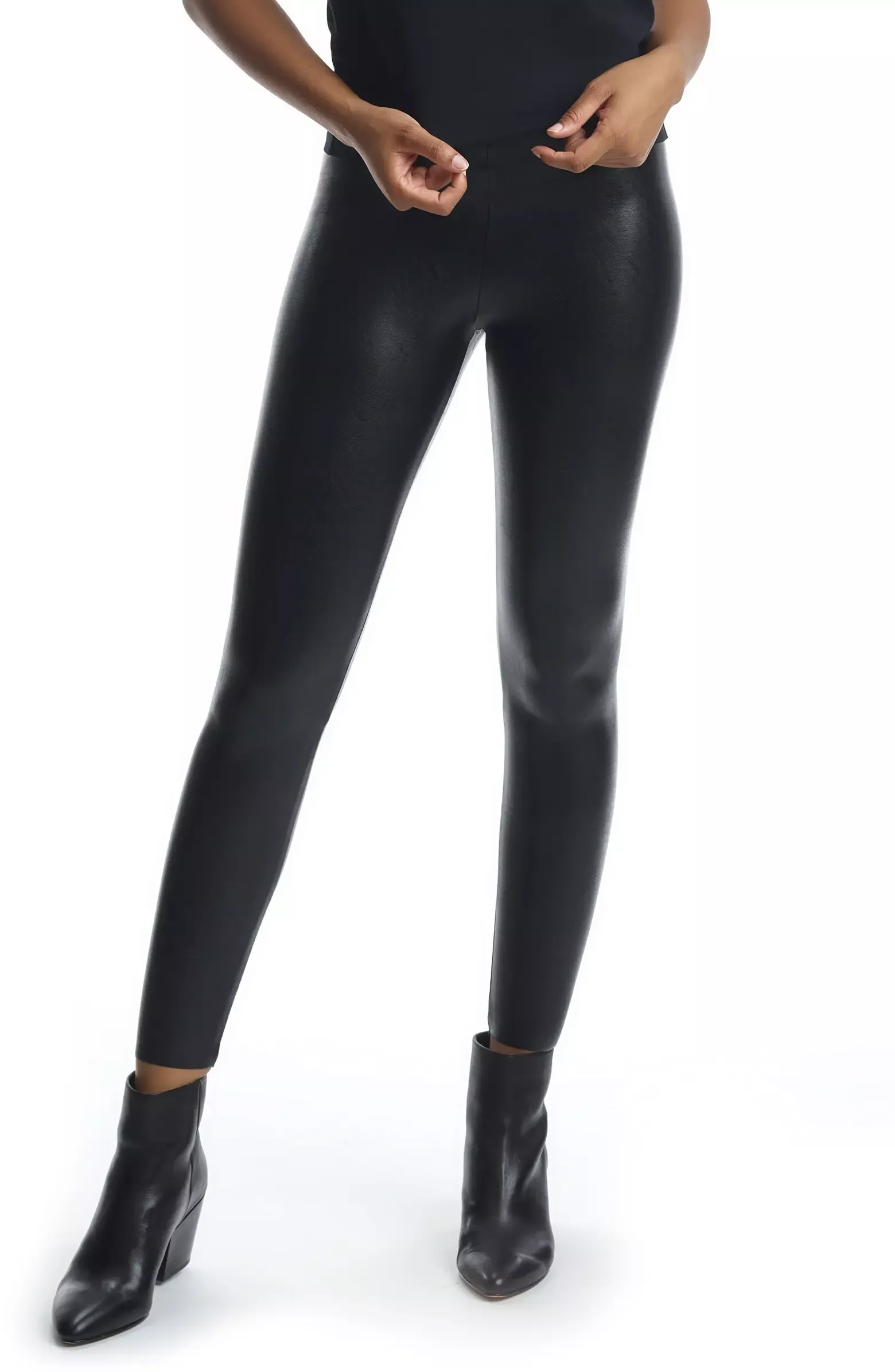 Jane and Bleecker Ladies' Faux Leather Legging Breathable A24 
