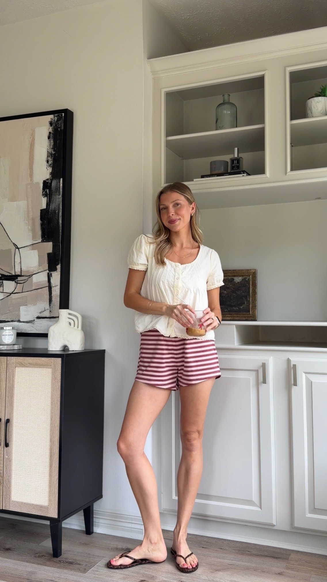 Summer capsule outfit | S in top (part of set) + S in shorts  

 #LTKootd #LTKmomlife