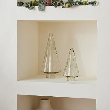 Fluted & Swirl Decorative Glass Trees - Clear | West Elm (US)