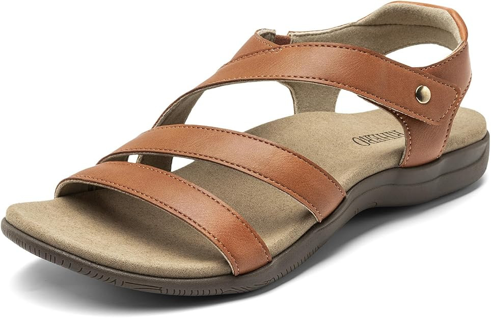 Rihero Orthopedic Arch Support Sandals for Women Comfortable Walking Casual Adjustable Orthotic F... | Amazon (US)