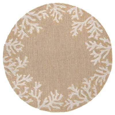 Claycomb Floral Handmade Tufted Neutral Indoor/Outdoor Area Rug | Wayfair North America