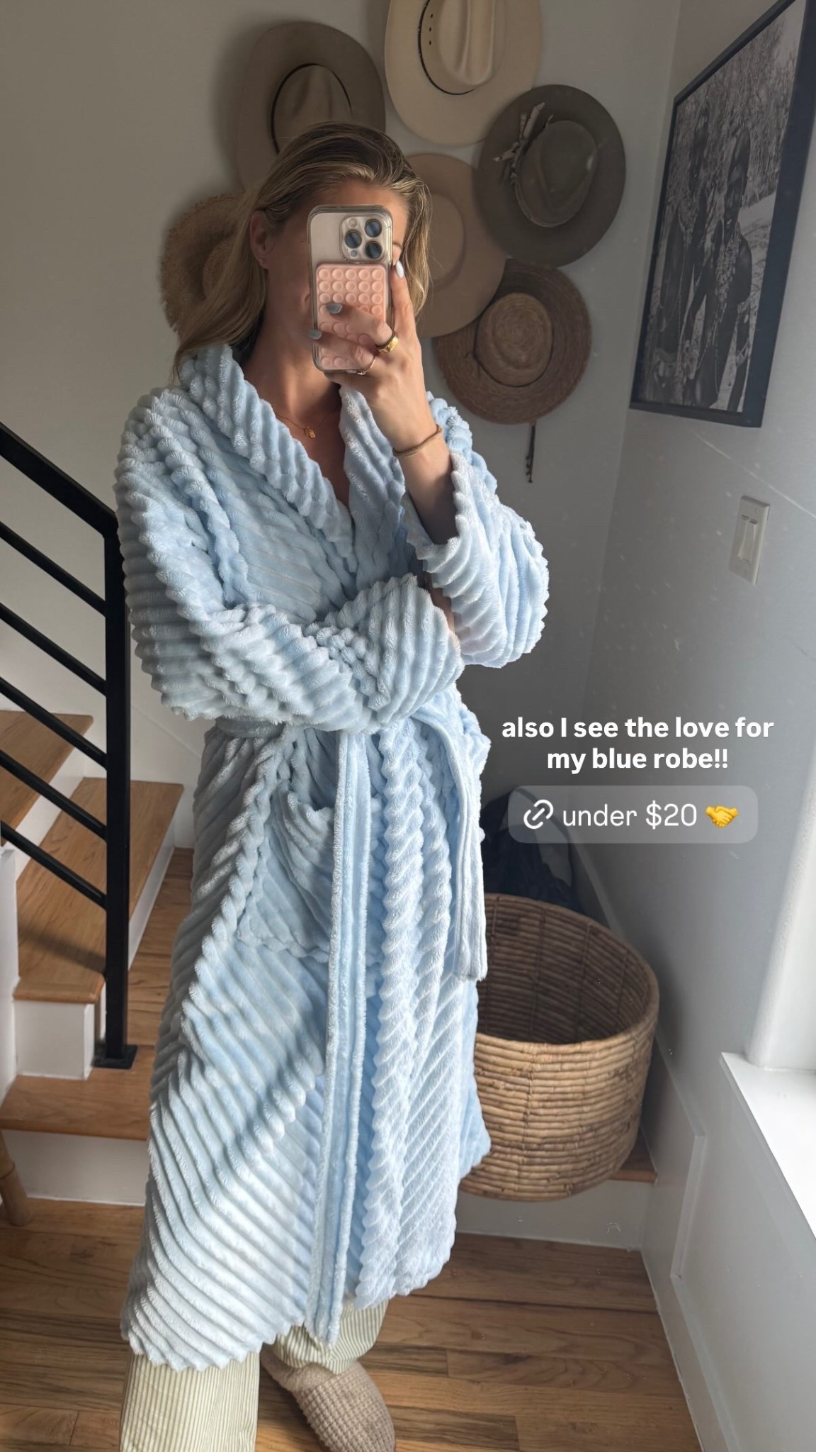 also I see the love for my blue robe!!

#LTKselfcare #LTKBump #LTKmorningroutine