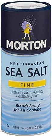 Morton Fine Mediterranean Sea Salt 17.6 oz. (pack of 2) | Amazon (US)