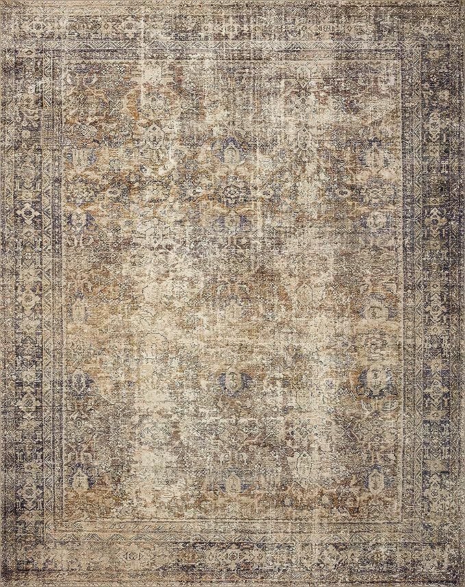 Amber Lewis x Loloi Morgan Collection MOG-01 Sunset / Ink, Traditional 7'-3" x 9'-3" Area Rug fea... | Amazon (US)