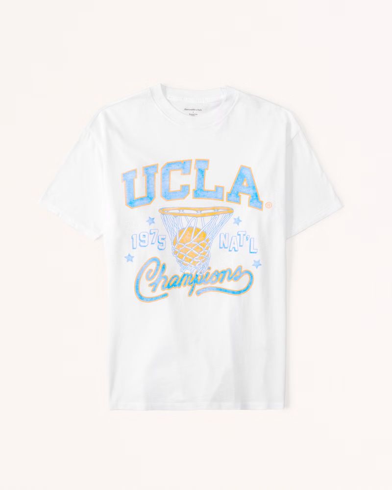 Oversized Boyfriend UCLA College Graphic Tee | Abercrombie & Fitch (US)
