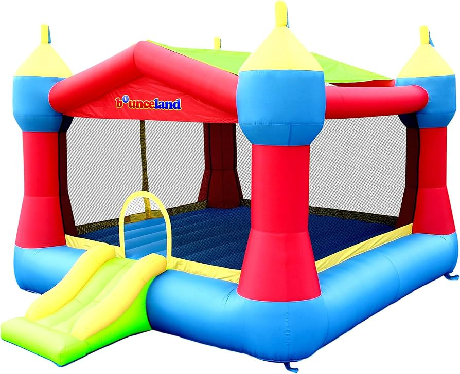 Bounceland Inflatable Party Castle Bounce House Bouncer, 16 ft L x 13 ft W x 10.3 ft H, Basketbal... | Amazon (US)