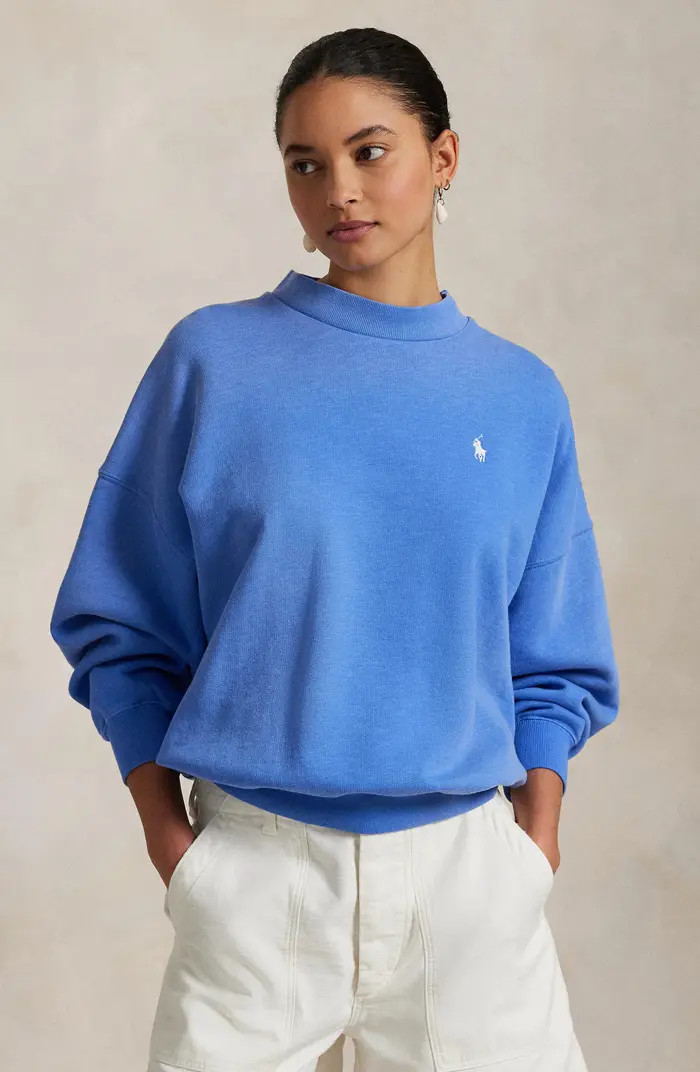 Polo Ralph Lauren Oversize Logo Graphic Sweatshirt | Nordstrom | Nordstrom