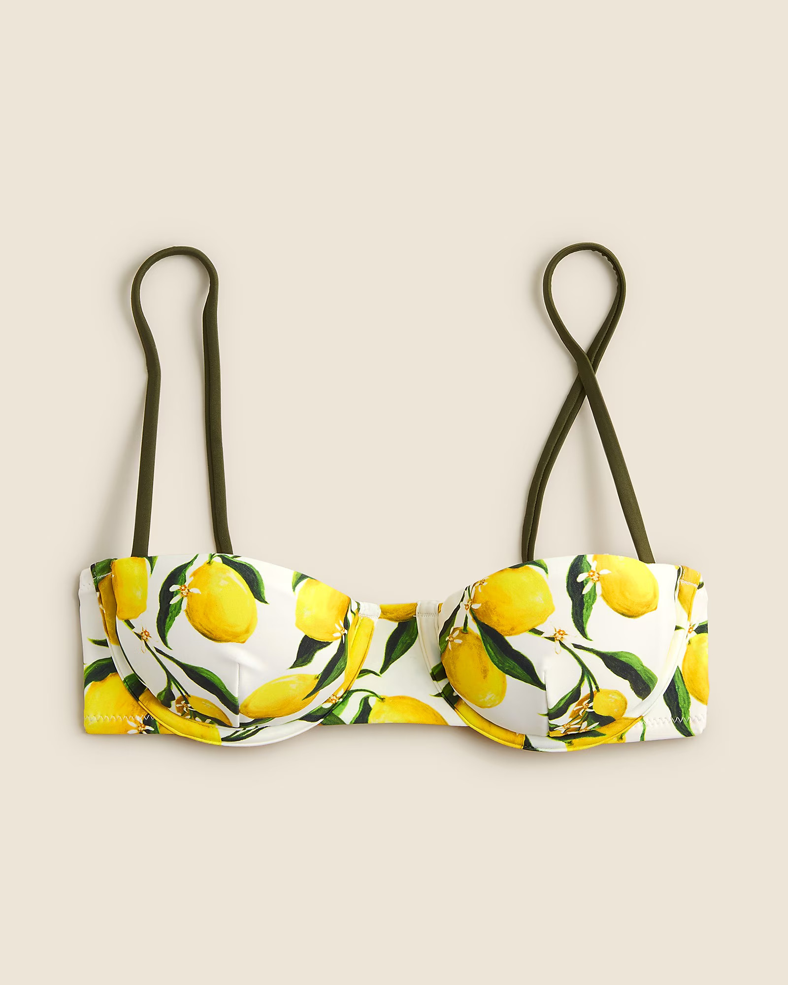 Balconette underwire bikini top in limoncello | J. Crew US