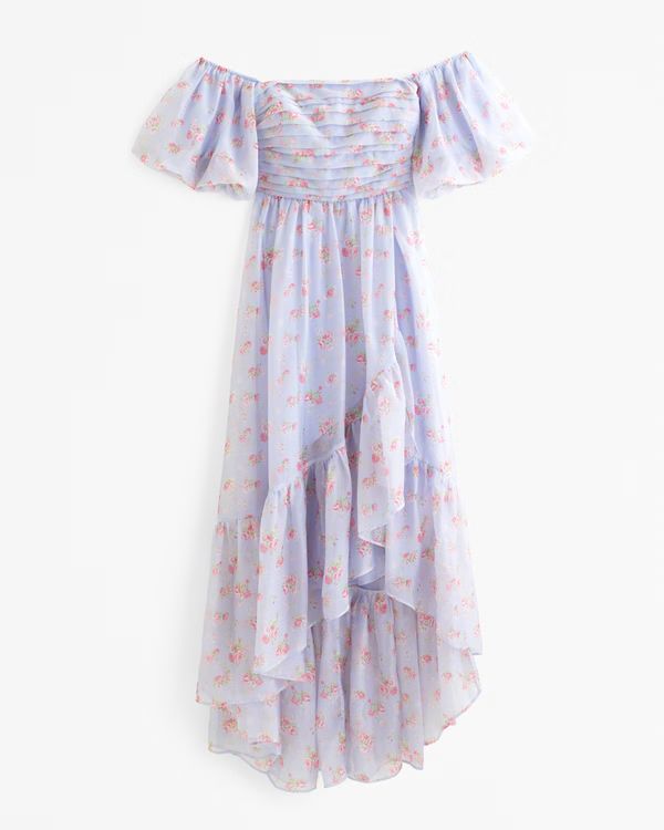 Women's Emerson Off-The-Shoulder Drama Maxi Dress | Women's Dresses & Jumpsuits | Abercrombie.com | Abercrombie & Fitch (US)