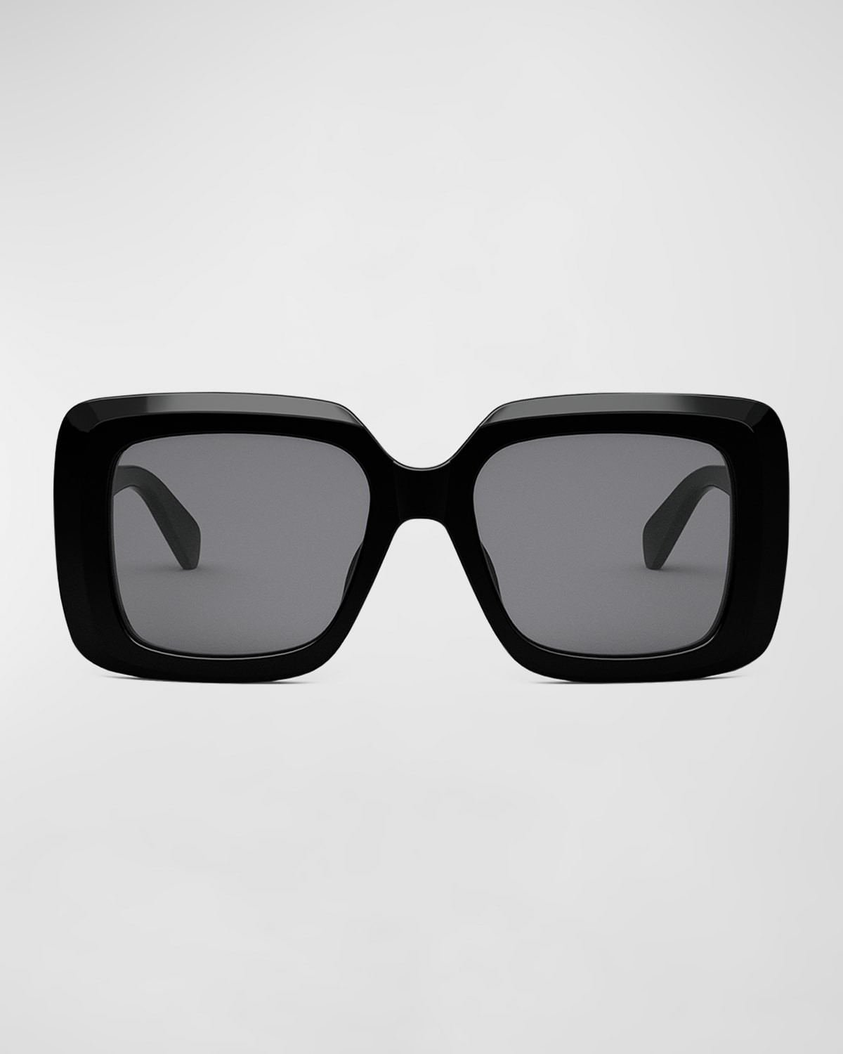 Bold Three-Dot Acetate Square Sunglasses | Neiman Marcus