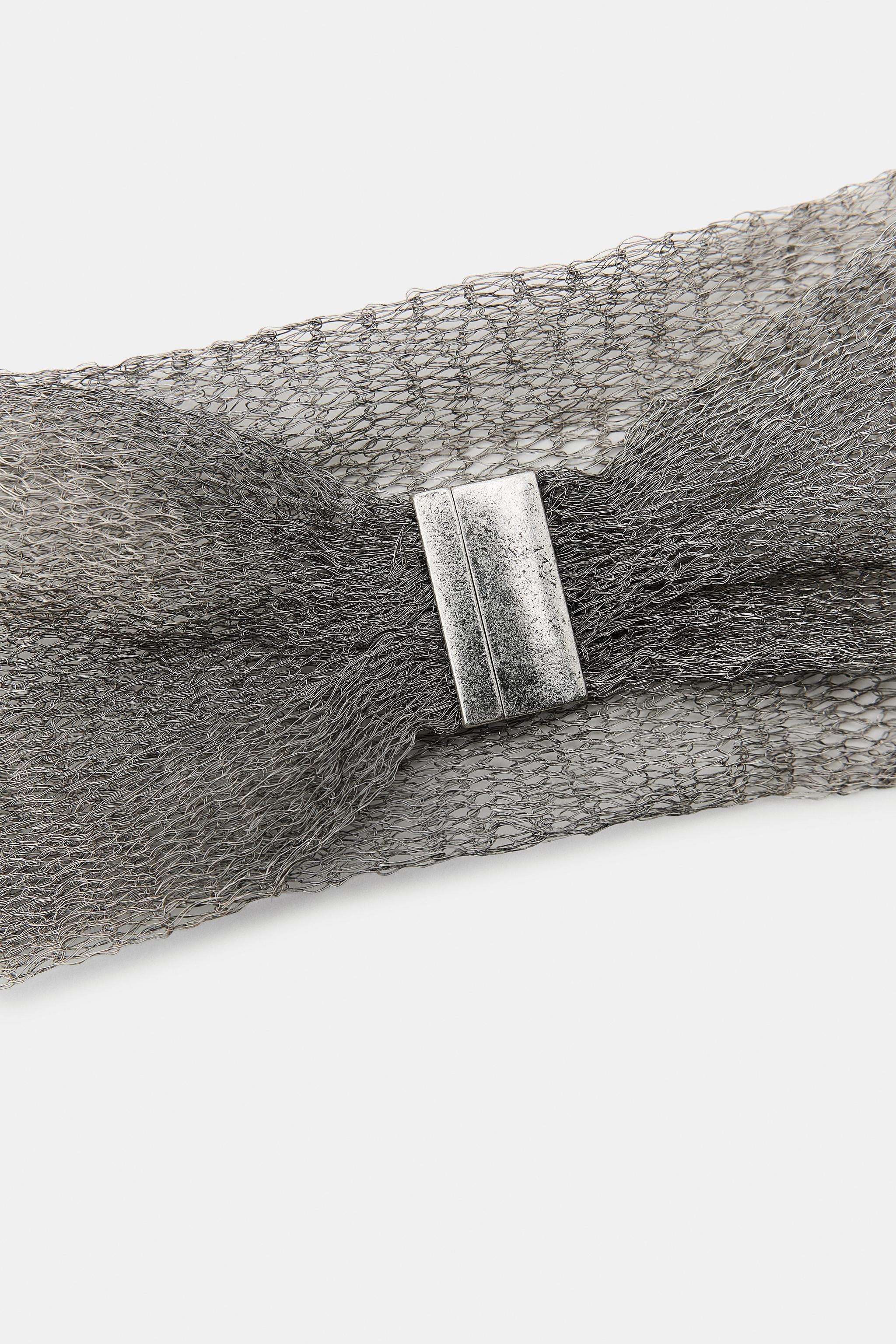 METAL MESH CHOKER NECKLACE | Zara US