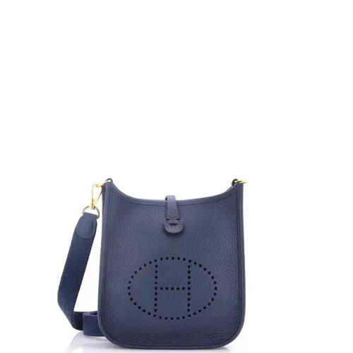 Pre-Owned Hermes Evelyne Bag Gen III Clemence TPM in Bleu Navy at Nordstrom, Size X-Small | Nordstrom