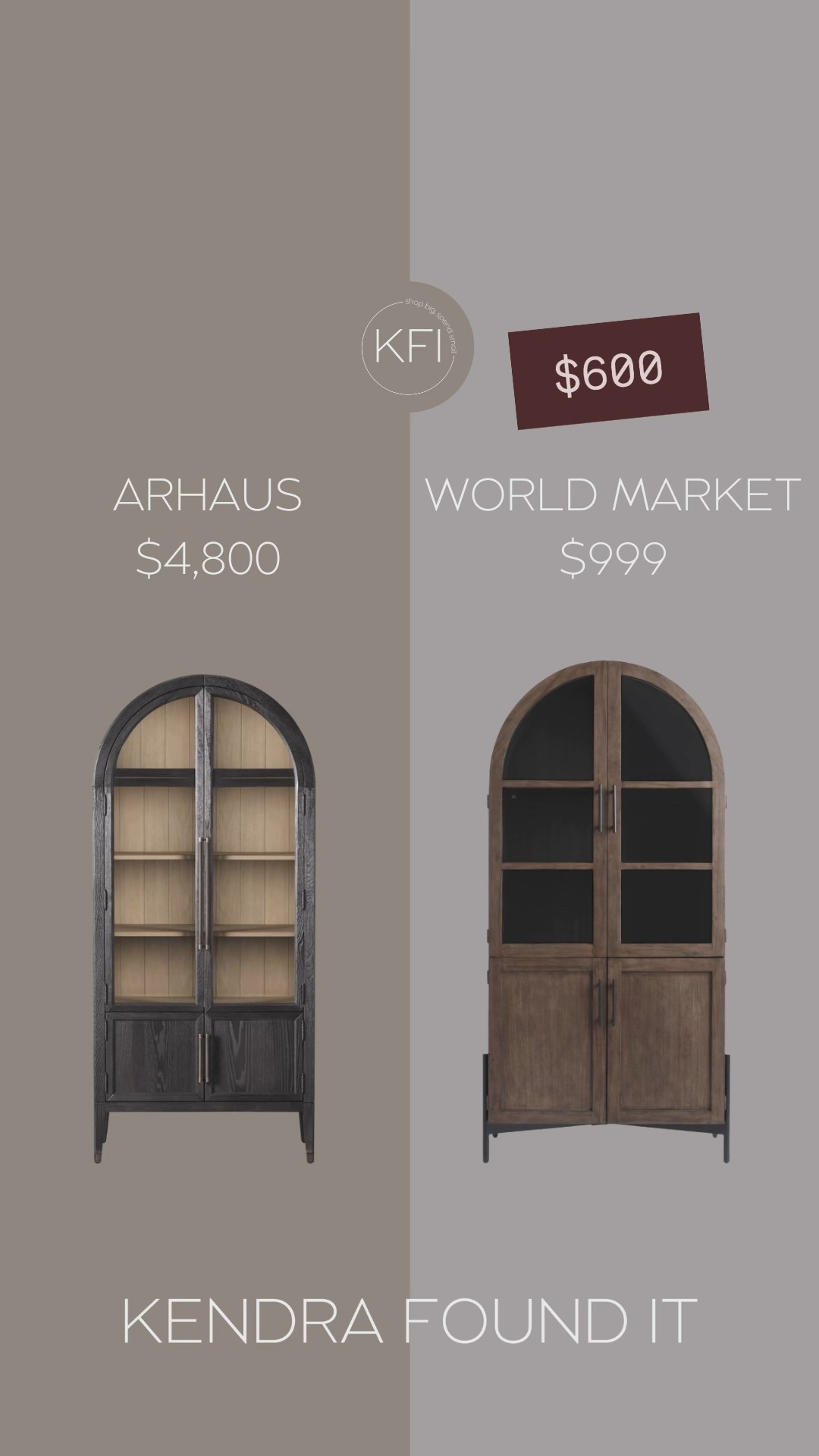 Calling all cabinet lovers: this Arhaus Hattie Cabinet dupe is SO good. The original Arhaus Hattie cabinet is stunning, but at around $4,800 it’s definitely a splurge. The World Market version has that same arched silhouette, warm wood tone, and glass-front doors for styling dishes, decor, or books — and it’s on sale right now for about $600 instead of $999.

If you’ve been dreaming of an arched display cabinet for your dining room, living room, or office but couldn’t justify the Arhaus price, this Arhaus Hattie Cabinet dupe is the one I’d grab. Linked both here.

#LTKSaleAlert #LTKHome